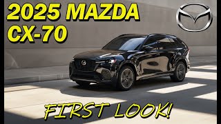 2025 Mazda CX70 Premiere  Get Your First Look Here [upl. by Etnuaed750]