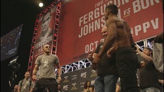 UFC 216 Ferguson vs Lee  Weighin Recap [upl. by Rayford246]