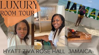 Luxury Hotel Room Tour Hyatt Ziva Rose Hall Jamaica 🇯🇲 [upl. by Gasparo]