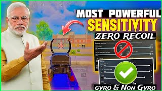 POWER OF🔥31 UPDATE ZERO RECOIL SENSITIVITY BGMI 31 UPDATE LASER SPRAY SENSITIVITY GYRO amp NO GYRO [upl. by Nahtanaoj]