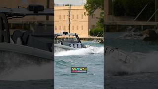 Million Dollar boat with Angry Noob Captain exits Haulover Inlet  Wavy Boats [upl. by Sibby]