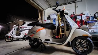 Vespa Gtv300 Upgrades  Marus  Termignoni [upl. by Capwell]