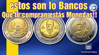 Bancos que ya te compran las monedas de 5 pesos [upl. by Baiel125]