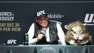 UFC 207 PostFight Press Conference Amanda Nunes [upl. by Alinna]