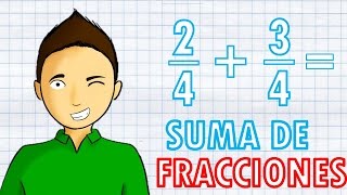 SUMA DE FRACCIONES CON EL MISMO DENOMINADOR Super facil [upl. by Masry443]