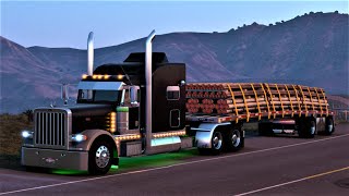 AS amp JR Transport Build and Drive Rollin Peterbilt 389  American Truck Simulator  Logitech G27 [upl. by Daffi]