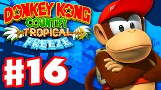 Donkey Kong Country Tropical Freeze  Gameplay Walkthrough Part 16  World 4 Amiss Abyss 100 [upl. by Nylsoj]