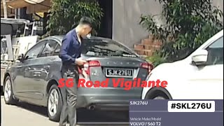 20Jun2024 Duxton Road SJK276U volvo s60 reversed into parked nissan qashqai SLG4639C [upl. by Acirretal]