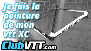 Je fais la peinture de mon vtt cross country Peinture vtt Origine Cycles Theoreme GTR  687 [upl. by Parker]