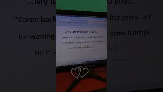 My Last Message 😭💔  Sad Whatsapp Status 😔 papuvlogs lifequotes breakup truelovestatus [upl. by Eecyak437]