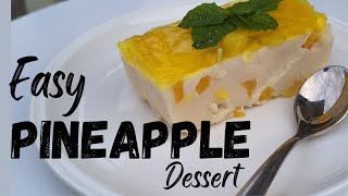 Easy Pineapple Dessert recipesbydis [upl. by Ailama]