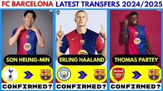 🚨FC BARCELONA ALL LATEST TRANSFER NEWS 🔴 ft Partey Son Haaland 🔥 [upl. by Lashond]