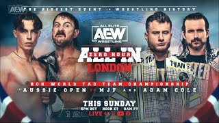 AEW All In  Aussie Open C Vs Better Than You Bay Bay For ROH World Tag Team Championships [upl. by Anait]