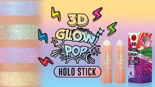 JCat Beauty 3D Glow Pop Stick  Tutorial [upl. by Janey843]