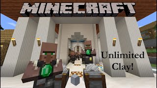 Minecraft Unlimited Clay Farm 117 Java [upl. by Adnalay]