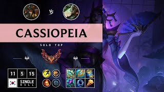 Cassiopeia Top vs Riven  KR Grandmaster Patch 1412 [upl. by Cousin859]