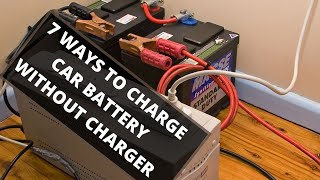 7 Ways on How to Charge Car Battery Without Charger [upl. by Naihs]