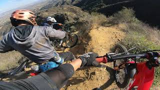 Bagel Bites  Diablo 4K Off Skyline Trail in Corona CA  Crash twice Not my Day [upl. by Klockau]