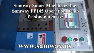 Samway FP145 hose crimping machine demo full [upl. by Halullat230]