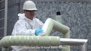 Application of Foster mastic coating [upl. by Rehpatsirhc468]