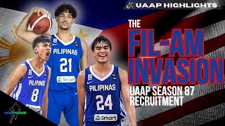 Top FilForeign Recruits of UAAP Season 87 Basketball  UP Maroons  ADMU Blue Eagles  UST Tigers [upl. by Bazluke44]