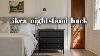 Ikea Nightstand Hack  DIY Designer Dupe [upl. by Gent]