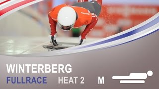 Winterberg  Mens Skeleton Heat 2 World Championships 2015  FIBT Official [upl. by Poock]