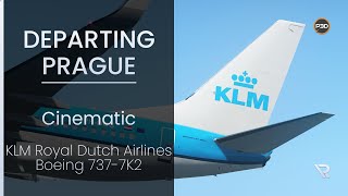 P3Dv5 DEPARTING PRAGUE  KLM Royal Dutch Airlines  PMDG 737NGXu  Cinematic [upl. by Eleets564]