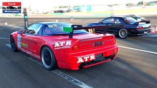 Honda NSX vs 500HP Supra vs 500HP Skyline GTR vs Civic Type R [upl. by Arjun]