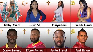 West Indies Cricketers Beautiful Wife  Religion Comparison [upl. by Eendys206]