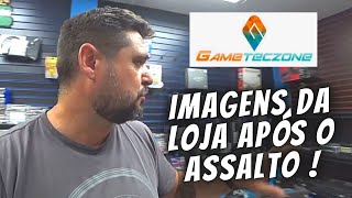 APÓS o ASSALTO VEJA como ficou a LOJA GAMETECZONE [upl. by Aihcsrop]