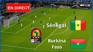 Sénégal vs Burkina Faso en direct Éliminatoires Coupe dAfrique Simulation de football Gameplay PC [upl. by Novyart349]