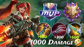 1000 DAMAGE LAYLA SUPER KILLS  ATTACK SPEED BUILD  LAYLA GAMEPLAY [upl. by Hirai]