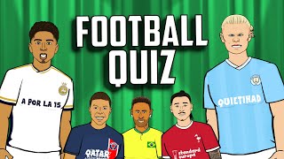 ⚽️FOOTBALL QUIZ⚽️ Can you guess the football clues Frontmen 74 feat Ronaldo Messi Haaland [upl. by Valorie]