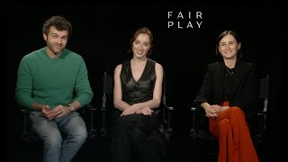 FAIR PLAY Interview Phoebe Dynevor Alden Ehrenreich Chloe Domont Netflix [upl. by Hu]