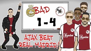 🤯Ajax beat Madrid🤯 REAL ARE BAD Ajax win 41 Champions League Parody Goals Highlights Tadic [upl. by Ardnaik]