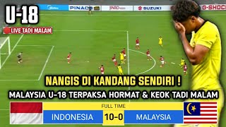 🔴GEMPARKAN ASEAN TADI MALAM  INDONESIA U18 10 VS MALAYSIA U18 0 MATCHDAY U18 2024MALAYA KEOK [upl. by Chelsae499]