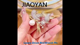 Vintage Cubic Zirconia Bird Brooch Pin [upl. by Ivett]