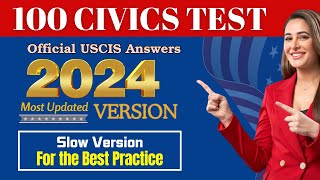 2024 100 Civics Questions and answers in RANDOM Order amp SIMPLEST ANSWERS  uscis [upl. by Naillimxam]