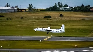 Flugfélag ÍslandsAir Iceland Fokker 50 TFJMS  Takeoff at ReykjavíkDomestic Airport Full HD [upl. by Yttocs246]