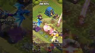 Bowler attack 😁😂 clashofclans clashroyale attack [upl. by Yenitirb308]