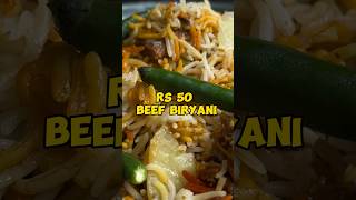 Rs 50 Beef Biryani full video link 👉🏼👉🏼httpsyoutuberWU8XqT5vEsiihCkfc0byGn7zPs shorts [upl. by Olney]