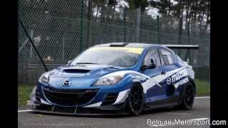 Mazda 3 sedan 20B racecar  2013 test zolder [upl. by Erodaeht]