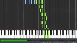 How to Play Mozart  Piano Sonata 12  KV 332  2nd Movement Synthesia Piano Tutorial [upl. by Annayk934]