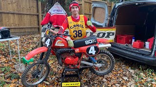 Riding A 1981 Honda CR 80 2 Stroke [upl. by Rbma]