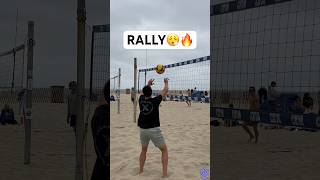 Beach Volleyball RALLY😮‍💨☀️🔥 beachvolleyball volleyball volleyballworld volleyballplayer [upl. by Adlee]