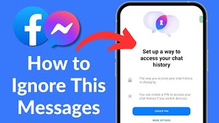 Messenger wants to create PIN How to ignore this message  Set up a way to access your chat history [upl. by Etterrag]