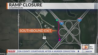 IDOT closing I74 I57 ramp for a month [upl. by Eliason]