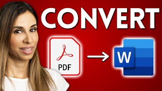 How To EASILY Convert PDF to Word  True and Scanned PDF [upl. by Maddie]