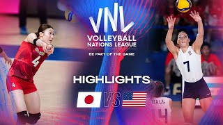 🇯🇵 JPN vs 🇺🇸 USA  Highlights  Week 3  Womens VNL 2024 [upl. by Avihs16]